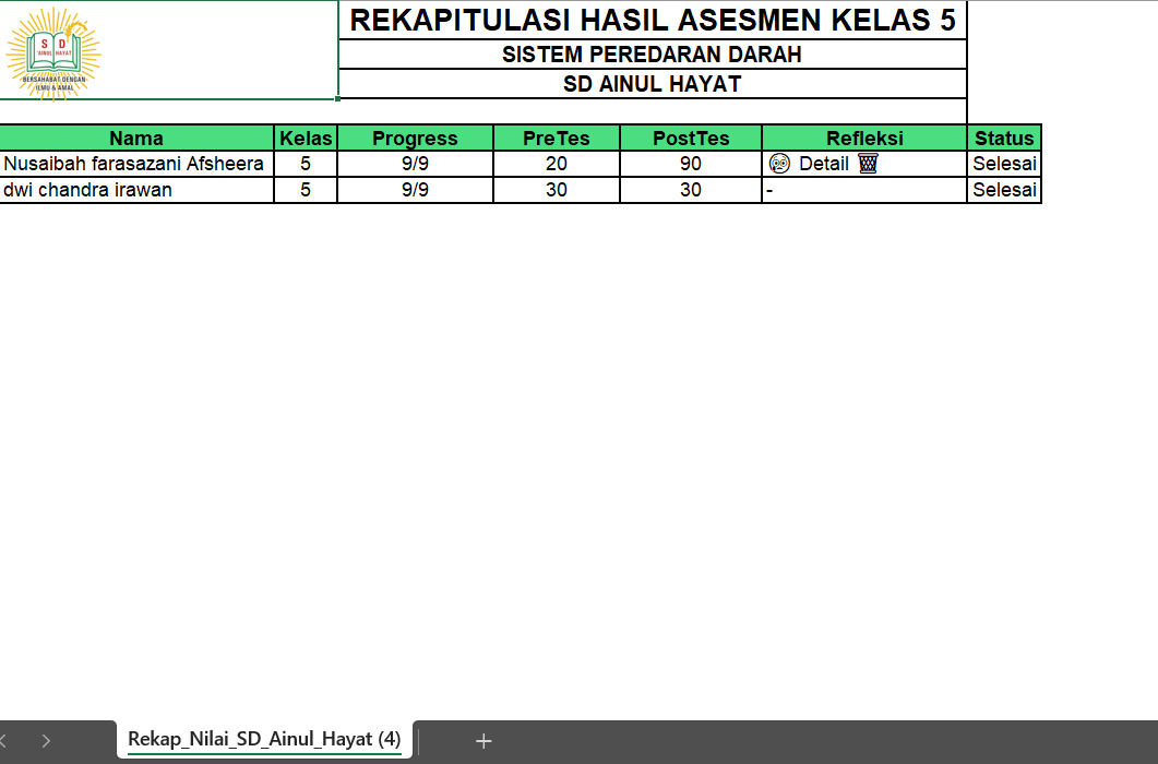 Export Excel